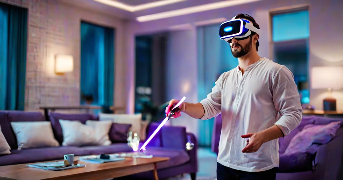 Игра по очереди на одном VR-шлеме: турнир в Beat Saber с трансляцией на телевизор