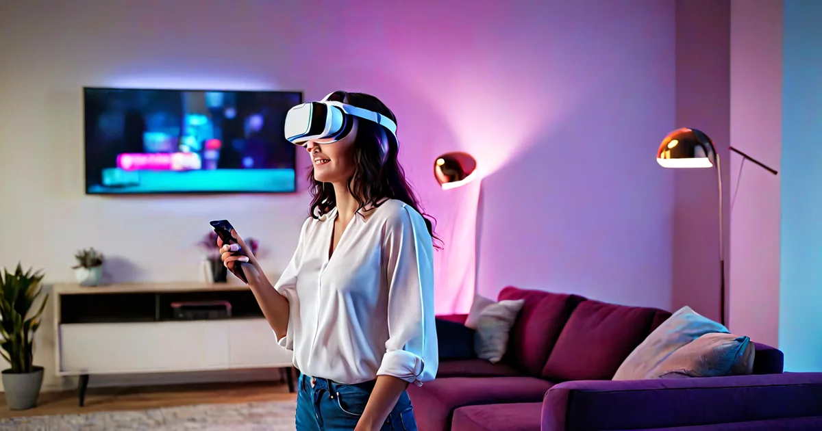 Трансляция Quest 3 на телевизор: компания смотрит игру в Beat Saber